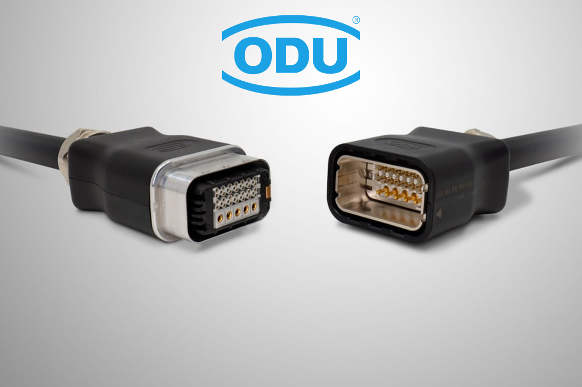 ODU introduceert modulaire push-lock in-line receptacle voor gereedschapsloze cable-to-cable verbindingen
